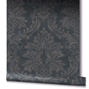 non-woven tapet sort brun ornamental til stue soveværelse kontor marburg tapet