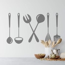 Sticker mural - Ustensiles de cuisine