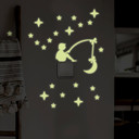 Selvlysende Wallsticker Himmelfisker - passer til stikkontakten