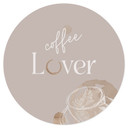 Naklejka na ścianę Coffee Lover - okrągła
