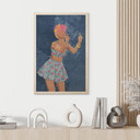 Plakat drewniany Rockabilly Girl: Nie twoja dziewczyna - Oltmanns