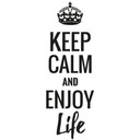 Wallsticker - Keep calm and enjoy life