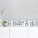 Litery dekoracyjne 3D Mrs & Mrs modern