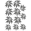 Wallsticker Blomster sæt 11