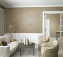 blomster- og fleecetapet Natural Opulence i beige