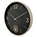 Fußball Wanduhr DFB - Schwarz-gold Ø30 cm