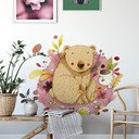 Sticker mural - Ours et pot de miel