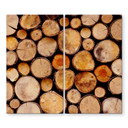 Wood Slices dækplade til kogeplader