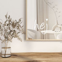 Wallsticker Spejlklistermærke Hej med hjerte