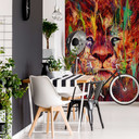 Fototapet - Nicebleed - Lion red