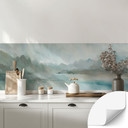 Zelfklevende Keukenachterwand Velvet Horizon - Abstract Meer - Sir Edward x Grigory Gladarev