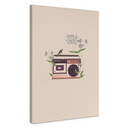 Leinwandbild Retro Radio floral - Frida Floral Studio