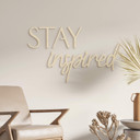Drewniana dekoracja z napisem 3D STAY inspired - Topola
