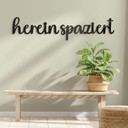 Acryldeko 3D-Schriftzug Hereinspaziert - 44x10 cm