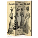 Screen room divider - Damekonfektion "Paris Confections pour Dames", 3-delt