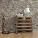 A.S. Création Tapet Wood'n Stone Beige, Brun, Gul