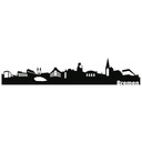Wandtattoo Bremen Skyline