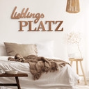 Holzdeko Mahagoni - Lieblingsplatz