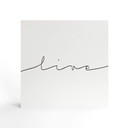 Billede af træ til at sætte op - Live - 15x15 cm