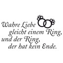 Wandtattoo Wahre Liebe gleicht einem Ring