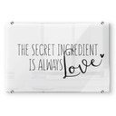 Stænkplade - The secret ingredient is always love