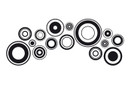 Wallsticker - Retro Diske