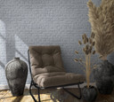 Non-woven tapet med 3D steneffekt grå steneffekt 