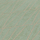 grafisk tapet med stregmønster grøn guld - tapet med grafisk mønster med linjer - non-woven tapet