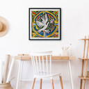 Plakat Kolorowy Gołąb Pokoju - Inspirowany Matisse'em - Zamart - Kwadrat