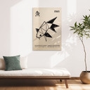 Holzbild Geometrischer Fisch Origami - Krygowski - 20x30 cm
