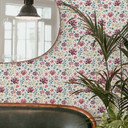 Papier peint à motifs - Champ de fleurs multicolores