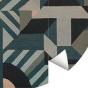 Fototapete Silent Planes - Geometrische Formen - Sir Edward x Grigory Gladarev - Rund