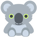 Muursticker Emoji Koala