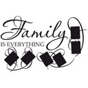 Wallsticker Family is everything + Foto plads