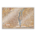 Tableau en verre acrylique - Carte historique de Paris