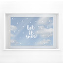 Folia okienna Let it Snow