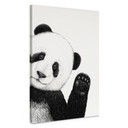 Obraz na płótnie Machająca panda - Korenkova