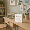 Holzbild zum Hinstellen - Mutmachspruch 'Fehler sind Helfer'