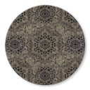 Glasbillede - Mandala Boho Antique Gold - Bloomery Decor - Round