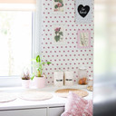 Tapet med mønster - akvarelprikker 02 - pink