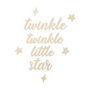 Dekoracja drewniana - Twinkle twinkle little star - Pokój dziecięcy - Topola