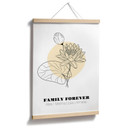 Personalisierbares Poster Monatsblume Juli