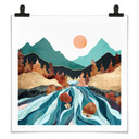 Plakat Mountain Land River - SpaceFrog Designs