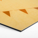 Hexagon Dibond Flags in Mexico - Zwart