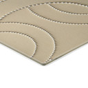 Glasbillede - Abstrakte ringe beige - Grande