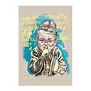 Affiche textile Le Silence Montre l'Intelligence Pop Art - Habib