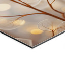 Billede Filigran blade beige - Aluminium dibond - Treechild – print på aluminium (Alu-Dibond)