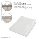 Homing Vorhang mit verdeckten Schlaufen Keela weiß -  2.45 x 1.4 m