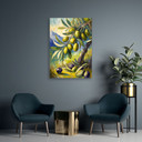Leinwandbild Oliven auf einem Baum gemalt