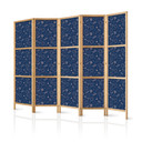 Japanischer Paravent, Raumteiler freistehend, Trennwand - Cosmic Inspirations